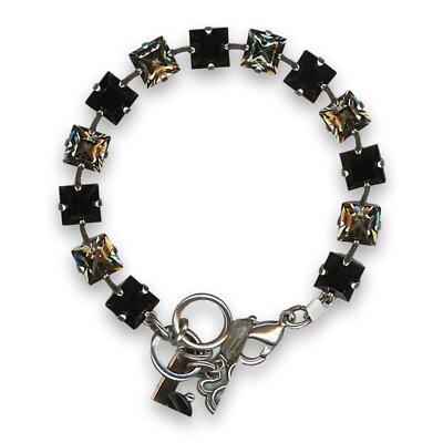 Bracelet by Mariana Woman Exquisite Jet and Black Diamond Swarovski Crystals