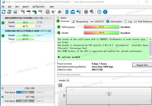 Samsung PM9A3 3.84TB M.2 22x110mm PCIe 4.0 x4 NVMe MZ-1L23T80 MZIL23T8HBLA-00A07 - 第 5/6 張圖片
