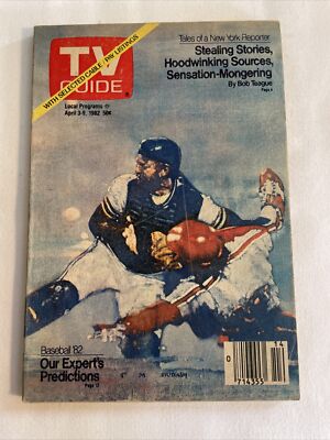 1982 April 3-9 TV GUIDE Magazine, Baseball  82 Expert Predictions (MH106)