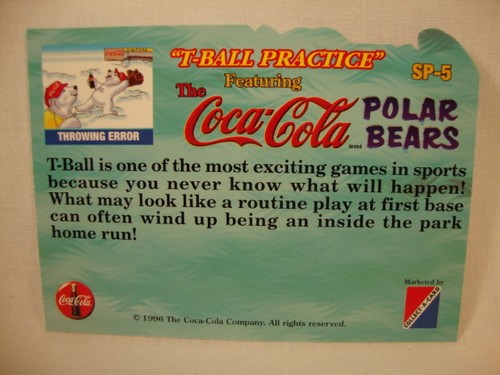 Coca ~ Cola, 96 - Eisbär - "T-Ball Practice" - Karten - je gekaufte Karte 3,95 $ - Bild 11 von 12