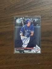 2017 Bowman Chrome Draft #BDC101 Kacy Clemens IP Signed Autographed 