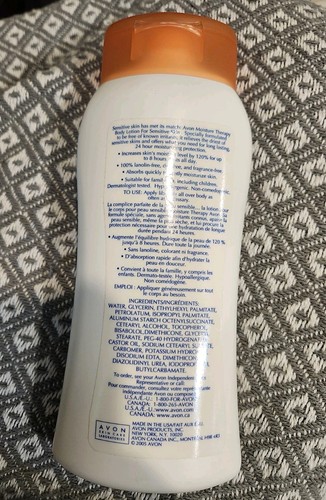 new AVON Moisture Therapy SENSITIVE SKIN body lotion - 13.5 oz Size - Picture 2 of 2
