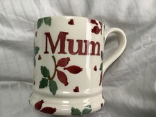 Emma Bridgewater MUM Folk Rosehip Mug Half Pint New