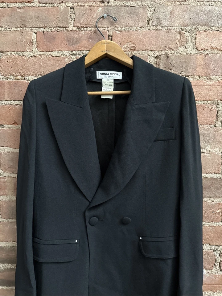 Chaqueta vintage para mujer Sonia Rykiel, talla 36, Francia, pedrería años 80’s Foto 4 de 4