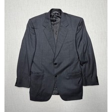 Canali Mens Charcoal Grey 100 Pure Wool 2-Button Blazer Sport Coat Italy 52R