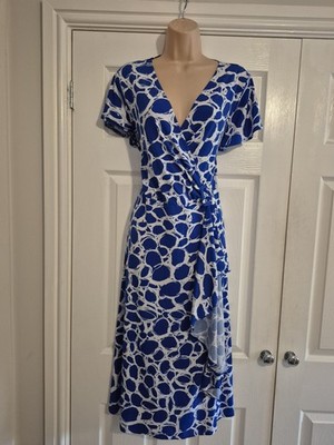 Blau-weißes Kleid Größe 18 von Wardrobe neu mit Etikett