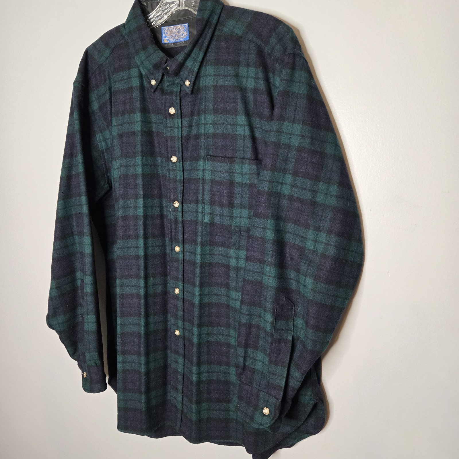VTG Pendleton Flannel Wool Button Down Fireside S… - image 8