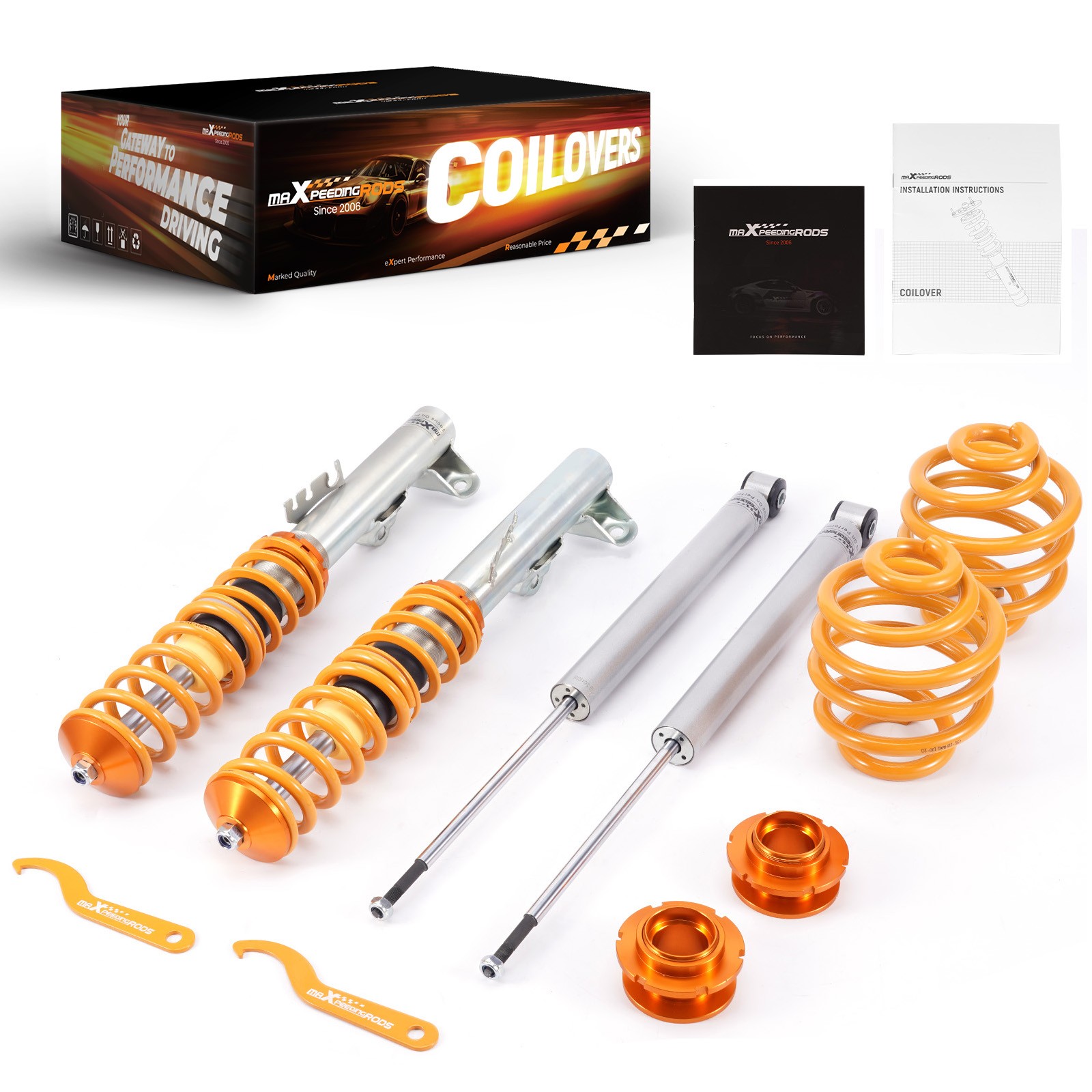 Coilovers Height Adjustable Suspension for BMW 3 Series E36 Coupe Saloon 316 328 - Image 2