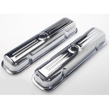 Trans Dapt Chrome Plated Steel Valve Covers 1959-1979 Pontiac 326-455 V8