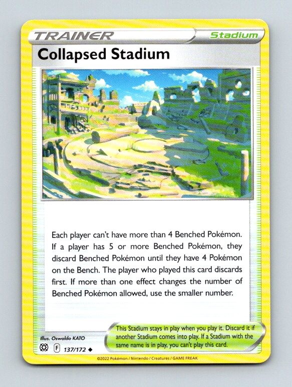 Collapsed Stadium 137/172 Uncommon SWSH09: Brilliant Stars Pokemon Near Mint