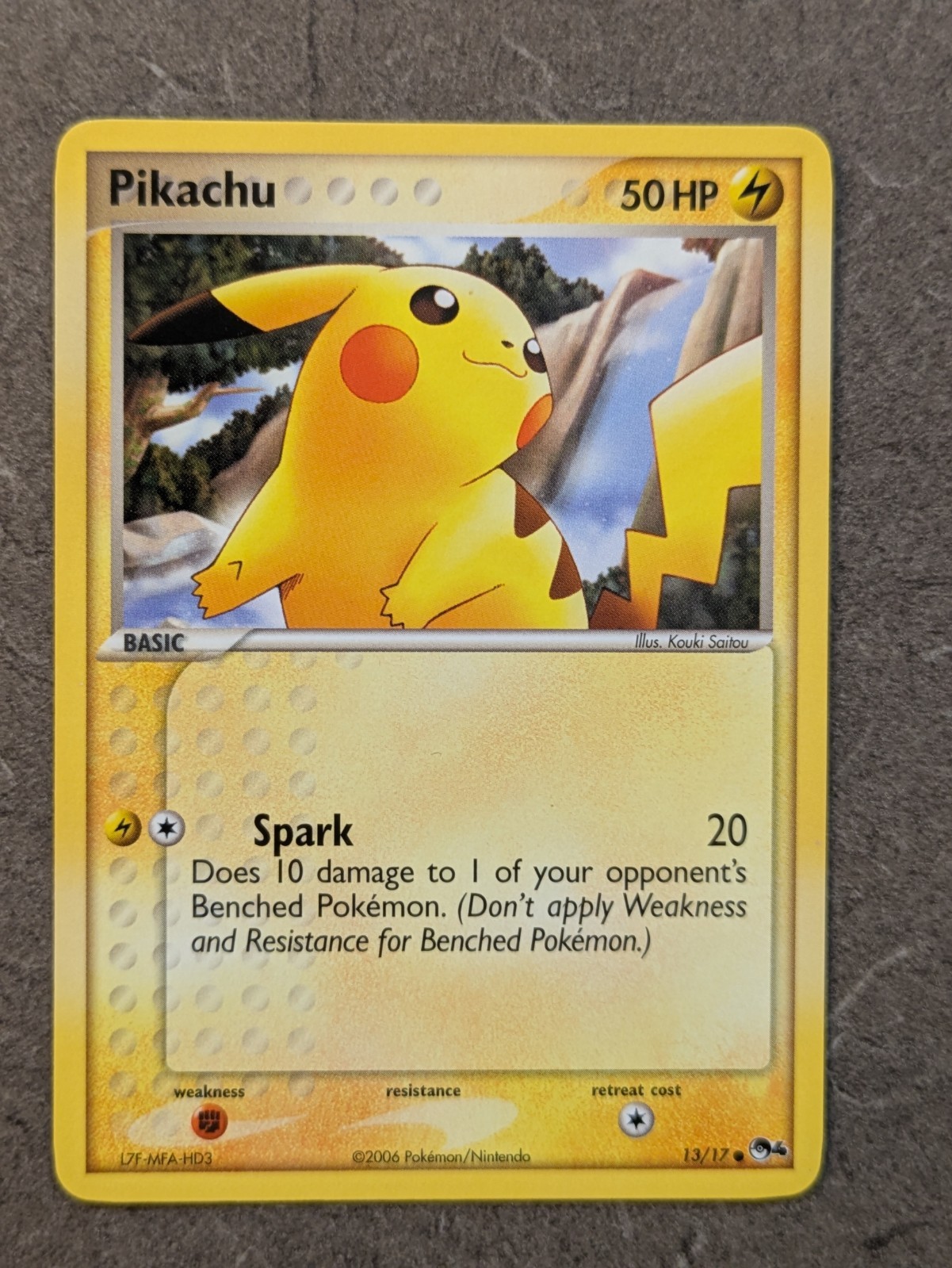 Pokemon Card 2006 PIKACHU 13/17 POP Series 4 Promo Common M/NM