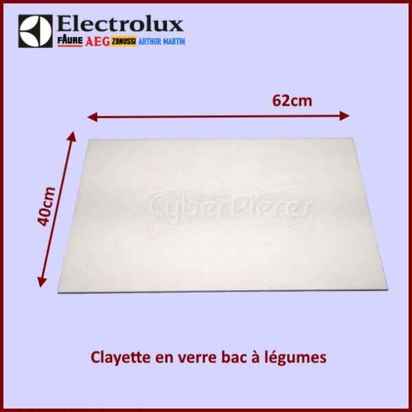 Clayette en verre Electrolux 2145506404 balconnet de qualité supérieure pour frigo