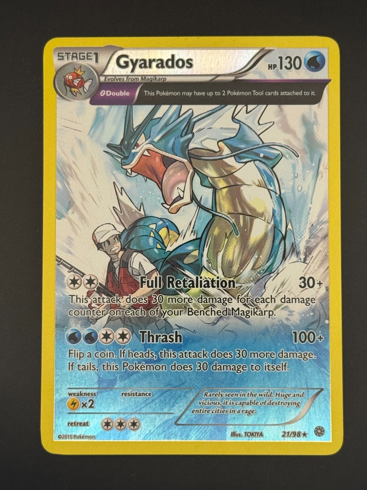 Gyarados 2015 XY: Ancient Origins #21/98 Reverse Holo Price Guide