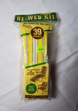 Vintage WELLINGTON Nylon Webbing Lawn Chair Re-Web Kit 39' Canary Yellow-NOS