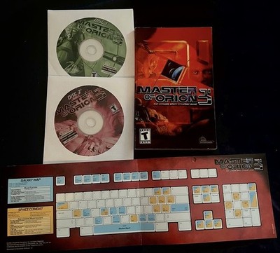 Master of Orion 3 for PC : 2 discs, keyboard map, manual (no box)