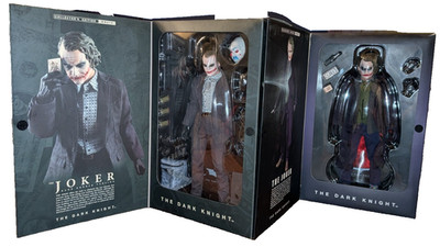 2 Set: The Joker  & Bank Robber Version Hot Toys Action Figure The Dark Knight 