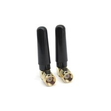 2 Pack Mini 3dBi Dual Band WiFi Antenna 2.4GHz/5GHz/5.8GHz RP-SMA Black