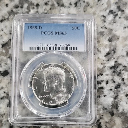 1968-D Kennedy Half Dollar PCGS MS65 Uncirculated Silver 50C Denver