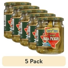 (5 pack) Talk O Texas Mild Okra Pickles, 16 f...