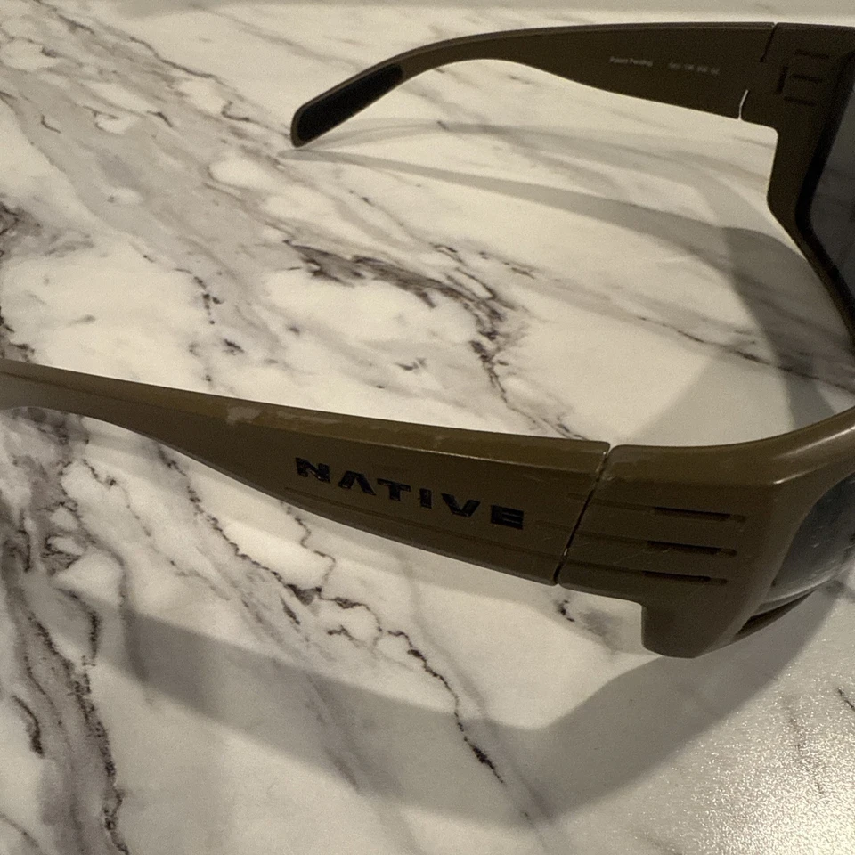 Native Griz Polarized Sunglasses Brown Frame Black Lens READ - Image 2 of 4