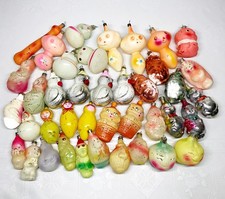 Soviet vintage glass christmas tree ornament animals characters - ussr