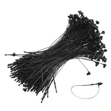 Snap Lock Pins Loop Price Tag Fastener Plastic Tags Ties black 5 inch 2000pcs