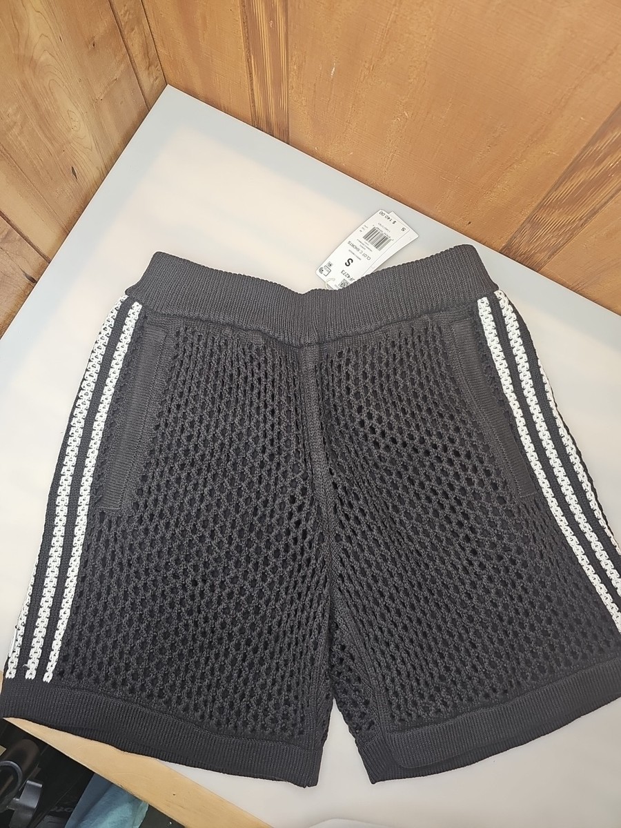 Adidas CLOT Edison Chen Unisex BLACK Crochet Shorts NWT XXL RARE