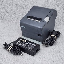 Epson Tm-t88iv Receipt Printer Thermal M129h Gray With Power Supply