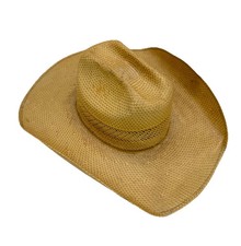 Cavender's Ranch Collection Bangora Straw Cowboy Western Rodeo Hat 10X Sz 6 3/4