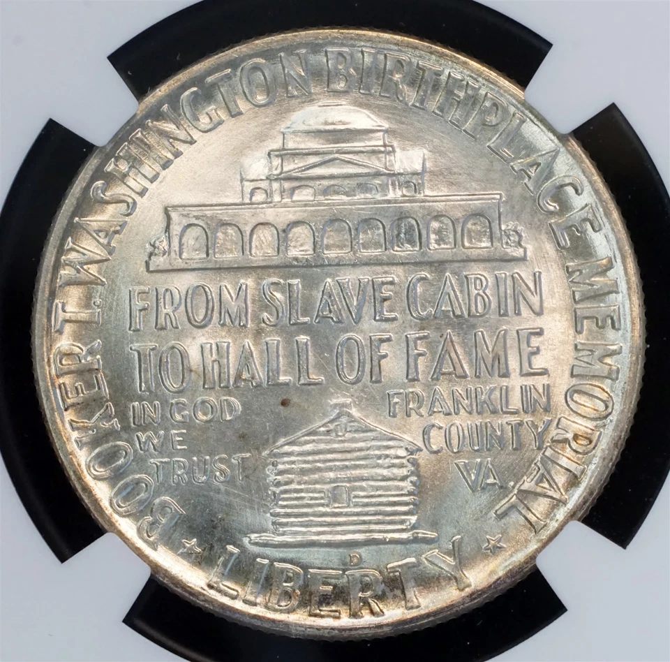 1951 D Washington-Carver Commemorative Silver Half Dollar MS 65 NGC 50C US COIN - Image 4 of 4