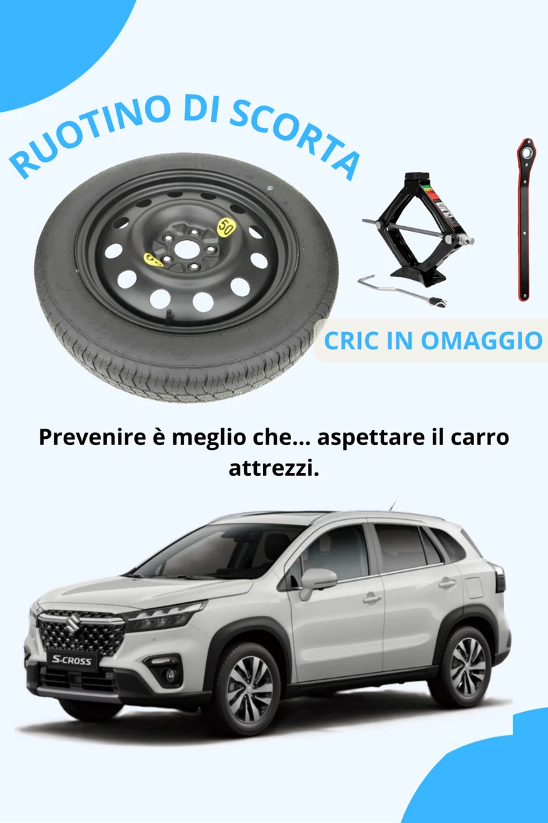 Rueda De Repuesto 17" Para Suzuki SX4, S-Cross Y Vitara – Con Organizador Y Tornillos