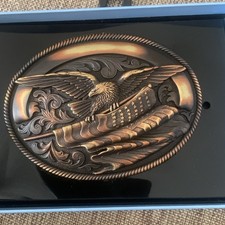 United States of America Flag Bald Eagle US Patriotic Nocona Belt Buckle New