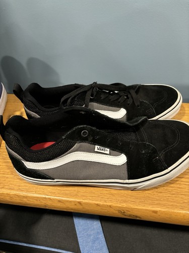 VANS Off the Wall Old Skool Skate Shoes #751505 Suede Black/Gray/White 9 1/2 9.5 - Picture 3 of 5