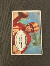 1953 Bowman #1 EDDIE LEBARON Football Card Rookie RC (Read). rookie card picture