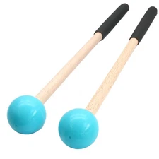 1 Pair 8.7Inch Rubber Xylophone Sticks Tongue Drum Mallets Percussion Sticks