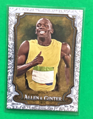 Usain Bolt [Gold Foil Filagree] #208 2024 Topps Allen & Ginter card