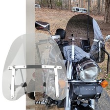 For Honda Nighthawk 250 Smoke 18''x16" Windshield Windscreen 7/8''&1" Handlebar