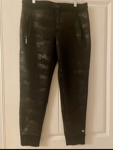 Forever 21 Womens Large Black Camouflage Cargo Jogger Camo Pocket Sweatpants