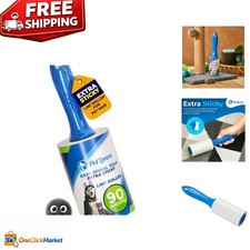 Ultimate Extra Sticky Lint Roller - 90 Sheets for Effortless Pet Hair Removal