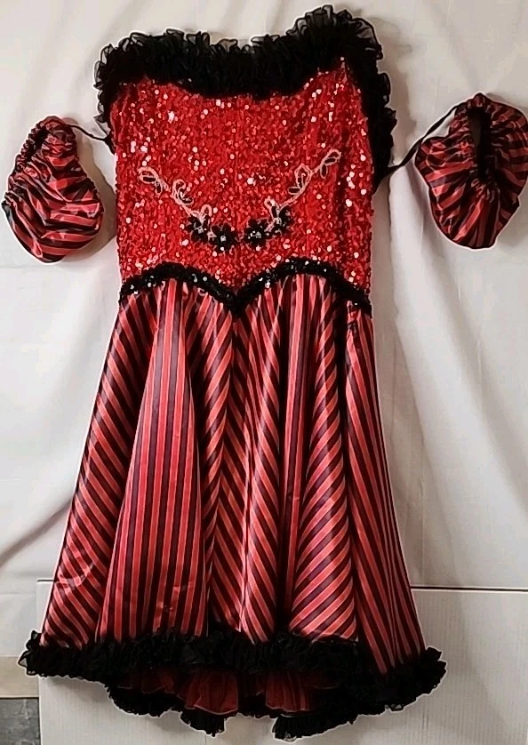 strapless open back dress Moulin Rouge outfit | Cancan Dress for Hire main image 0