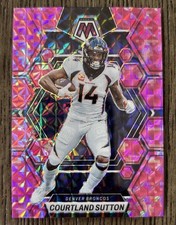 Courtland Sutton 2023 Panini Mosaic Football Pink Camo Prizm Broncos