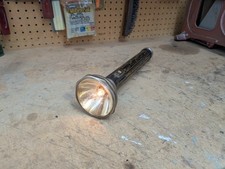 Vintage Burgess Brass Flashlight 5-cell Long Body Flashlightsearchlight