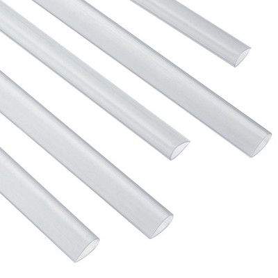 30Pcs Binding Bars, 8mm Binding Bars 50 Sheets Capacity, Clear