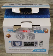 Pyle PLMRKT36WT Marine Bluetooth Stereo & 5.25" Waterproof Speaker Kit