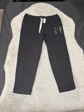 New Gap Glitter Gap Logo Fleece Black Joggers Womens Size XL Sweatpants NWT