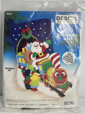 Design Works Felt  Sequins Stocking Kit 16" Christmas Santa  Train 5017