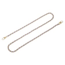 47" Purse Chain Strap with Buckles for Shoulder and Cross Body Purple  Gold 