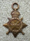WW1 Military Star War Medal British Militaria 2161 Pte S R JOHNSON Notts & Derby