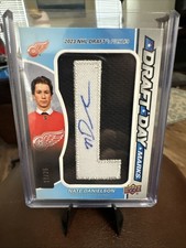 Nate Danielson 2025-26 SP Game Used Draft Day Marks Patch Auto “L” 17/35