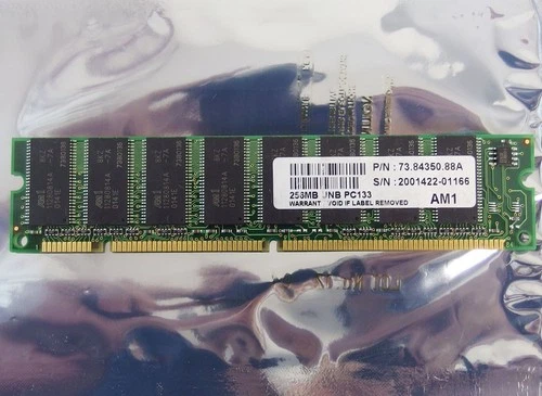 AM1 P/N 73.84350.88A 256MB PC133 168-pin DIMM SDRAM